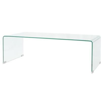Măsuță cafea sticlă securizată 98 x 45 x 30 cm, transparentă GartenMobel Dekor