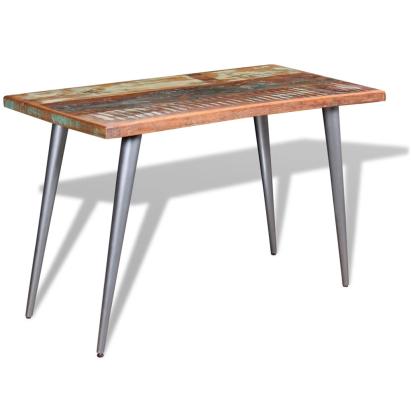 Masă de bucătărie, 120 x 60 x 76 cm, lemn masiv reciclat GartenMobel Dekor