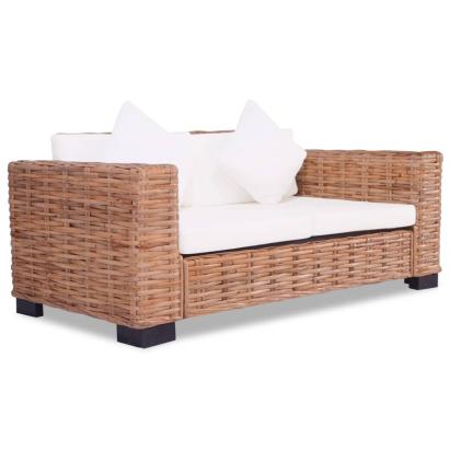 Canapea de 2 locuri, ratan natural GartenMobel Dekor