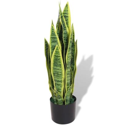 Plantă artificială Limba-soacrei cu ghiveci, 65 cm, verde GartenMobel Dekor