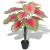 Plantă artificială Caladium cu ghiveci, 85 cm, verde și roșu GartenMobel Dekor