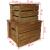 Set cutii de depozitare 2 bucăți, lemn masiv reciclat GartenMobel Dekor