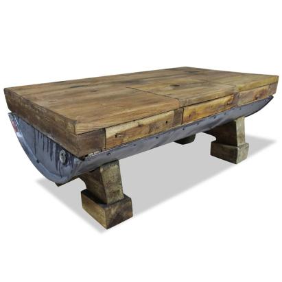 Măsuță de cafea, lemn masiv reciclat, 90x50x35 cm GartenMobel Dekor