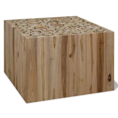 Măsuță de cafea, lemn de tec natural, 50 x 50 x 35 cm GartenMobel Dekor