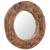 Oglindă decorativă, lemn de tec, 80 cm, rotundă GartenMobel Dekor