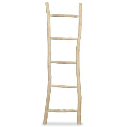 Scară pentru prosoape cu 5 trepte, tec, 45x150 cm, natural GartenMobel Dekor