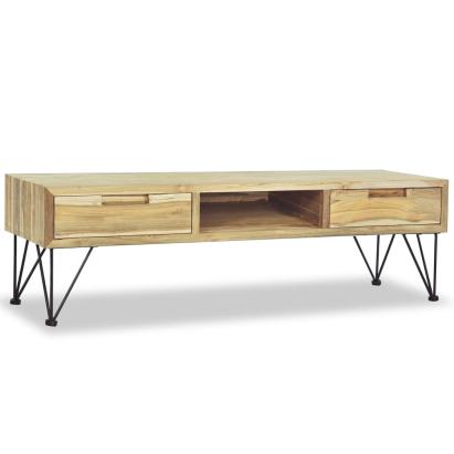 Comodă TV, 120 x 35 x 35 cm, lemn masiv de tec GartenMobel Dekor
