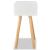 Noptiere din lemn masiv de pin 2 buc, 40 x 30 x 61 cm, alb  GartenMobel Dekor