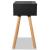 Noptiere din lemn masiv de pin 2 buc, 40 x 30 x 61 cm, negru GartenMobel Dekor
