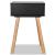 Noptiere din lemn masiv de pin 2 buc, 40 x 30 x 61 cm, negru GartenMobel Dekor