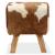 Taburet, 40x30x45 cm, piele naturală de capră   GartenMobel Dekor