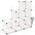 Dulap de depozitare tip cub, 6 compartimente, alb GartenMobel Dekor
