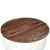 Măsuță de cafea în formă de butoi alb lemn masiv reciclat GartenMobel Dekor