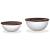 Set măsuțe cafea, 2 piese, alb, lemn masiv reciclat, formă bol GartenMobel Dekor