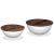 Set măsuțe cafea, 2 piese, alb, lemn masiv reciclat, formă bol GartenMobel Dekor