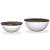 Set măsuțe cafea, 2 piese, alb, lemn masiv reciclat, formă bol GartenMobel Dekor