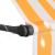 Copertină retractabilă manual cu LED, alb & portocaliu, 100 cm GartenMobel Dekor