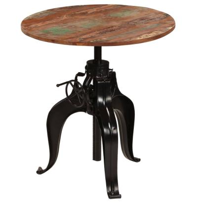 Masă de bar, 75 x (76-110) cm, lemn masiv reciclat GartenMobel Dekor