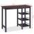 Set mobilier de bar, 3 piese, MDF, negru GartenMobel Dekor