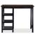 Set mobilier de bar, 3 piese, MDF, negru GartenMobel Dekor