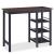 Set mobilier de bar, 3 piese, MDF, negru GartenMobel Dekor