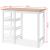 Set mobilier de bar, 3 piese, alb, MDF GartenMobel Dekor