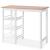Set mobilier de bar, 3 piese, alb, MDF GartenMobel Dekor