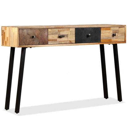 Masă consolă Lemn masiv de tec reciclat 120x30x76 cm GartenMobel Dekor