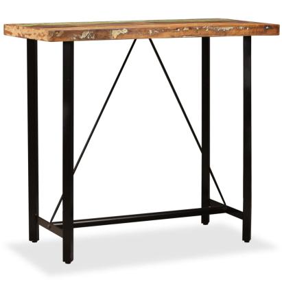 Masă de bar, 120 x 60 x 107 cm, lemn masiv reciclat GartenMobel Dekor