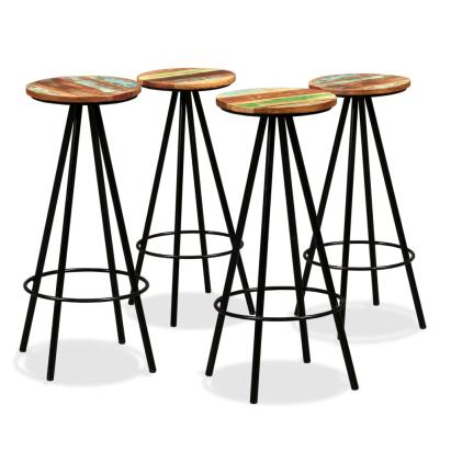 Scaune de bar, 4 buc., lemn masiv reciclat GartenMobel Dekor