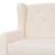 Canapea cu 3 locuri, material textil, alb crem GartenMobel Dekor