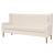 Canapea cu 3 locuri, material textil, alb crem GartenMobel Dekor