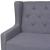 Canapea cu 2 locuri, material textil, gri GartenMobel Dekor