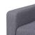 Canapea cu 2 locuri, material textil, gri GartenMobel Dekor