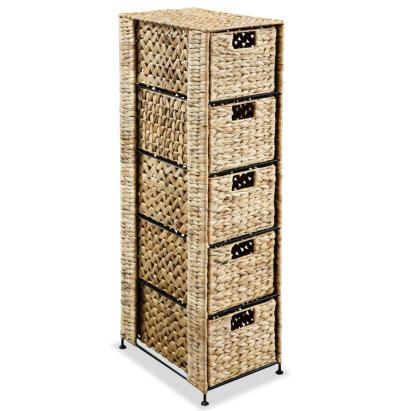 Unitate de depozitare cu 5 coșuri 25,5x37x100 cm zambilă de apă  GartenMobel Dekor