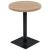 Masă bistro, MDF și oțel, rotundă, 60x75 cm, culoare stejar GartenMobel Dekor