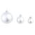 Set globuri de Crăciun 100 de piese, 3/4/6 cm, argintiu GartenMobel Dekor
