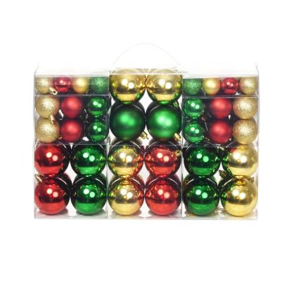 Globuri de Crăciun, 100 buc., roșu/auriu/verde GartenMobel Dekor
