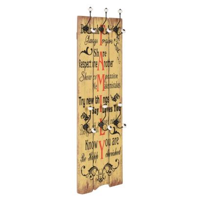 Cuier de perete cu 6 cârlige FAMILY, 120 x 40 cm  GartenMobel Dekor