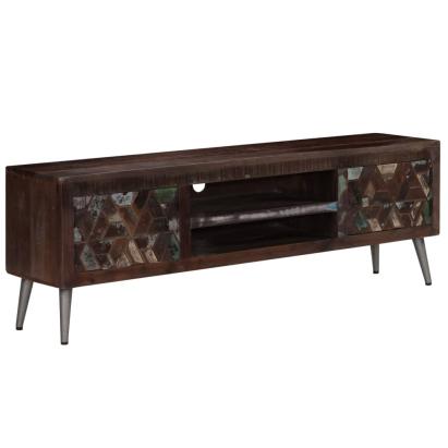 Comodă TV, 140 x 30 x 45 cm, lemn masiv reciclat GartenMobel Dekor