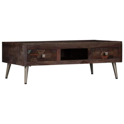 Măsuță de cafea, 100 x 60 x 35 cm, lemn masiv reciclat GartenMobel Dekor