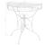 Masă laterală tip vintage argintiu 72x36x74 cm metal semirotund GartenMobel Dekor