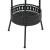 Masă de bistro, negru, 40 x 70 cm, metal GartenMobel Dekor