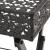 Măsuță de ceai pliabilă stil vintage negru 58x35x72 cm metal GartenMobel Dekor