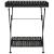 Măsuță de ceai pliabilă stil vintage negru 58x35x72 cm metal GartenMobel Dekor