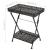 Măsuță de ceai pliabilă stil vintage negru 58x35x72 cm metal GartenMobel Dekor