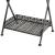 Măsuță de ceai pliabilă stil vintage negru 58x35x72 cm metal GartenMobel Dekor