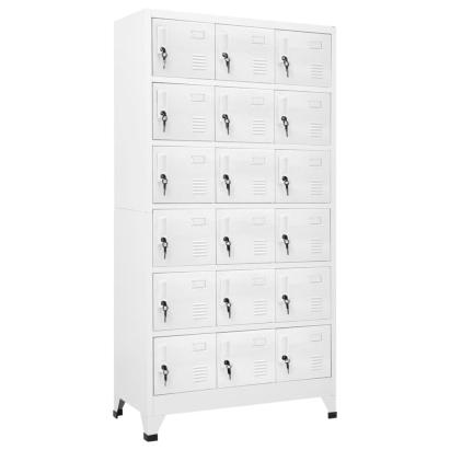 Dulap vestiar cu 18 compartimente, 90x40x180 cm, metal  GartenMobel Dekor