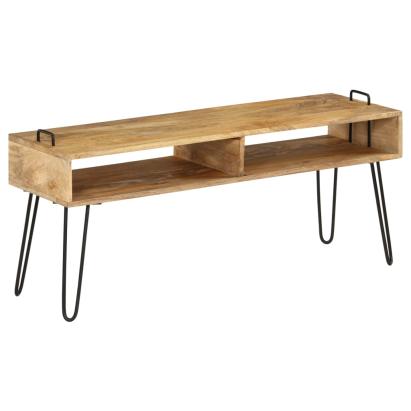 Comodă TV din lemn masiv de mango, 110 x 35 x 45 cm GartenMobel Dekor