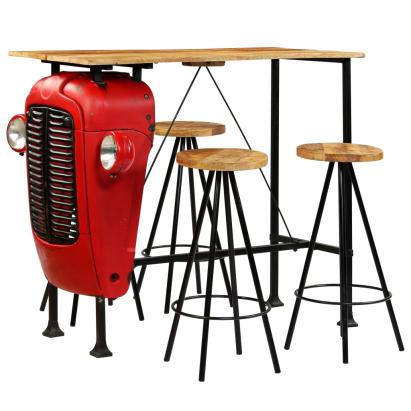 Set bar 5 piese, lemn masiv de mango, 120x60x107 cm GartenMobel Dekor